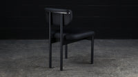Gadot Chair - Black Nappa Leather & Graphite Aluminum | AMBROZIA