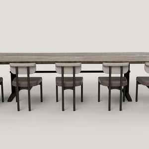 Gadot Chair - Black Nappa Leather & Graphite Aluminum | AMBROZIA