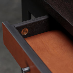 Pembroke Writing Desk (Blackened Steel)