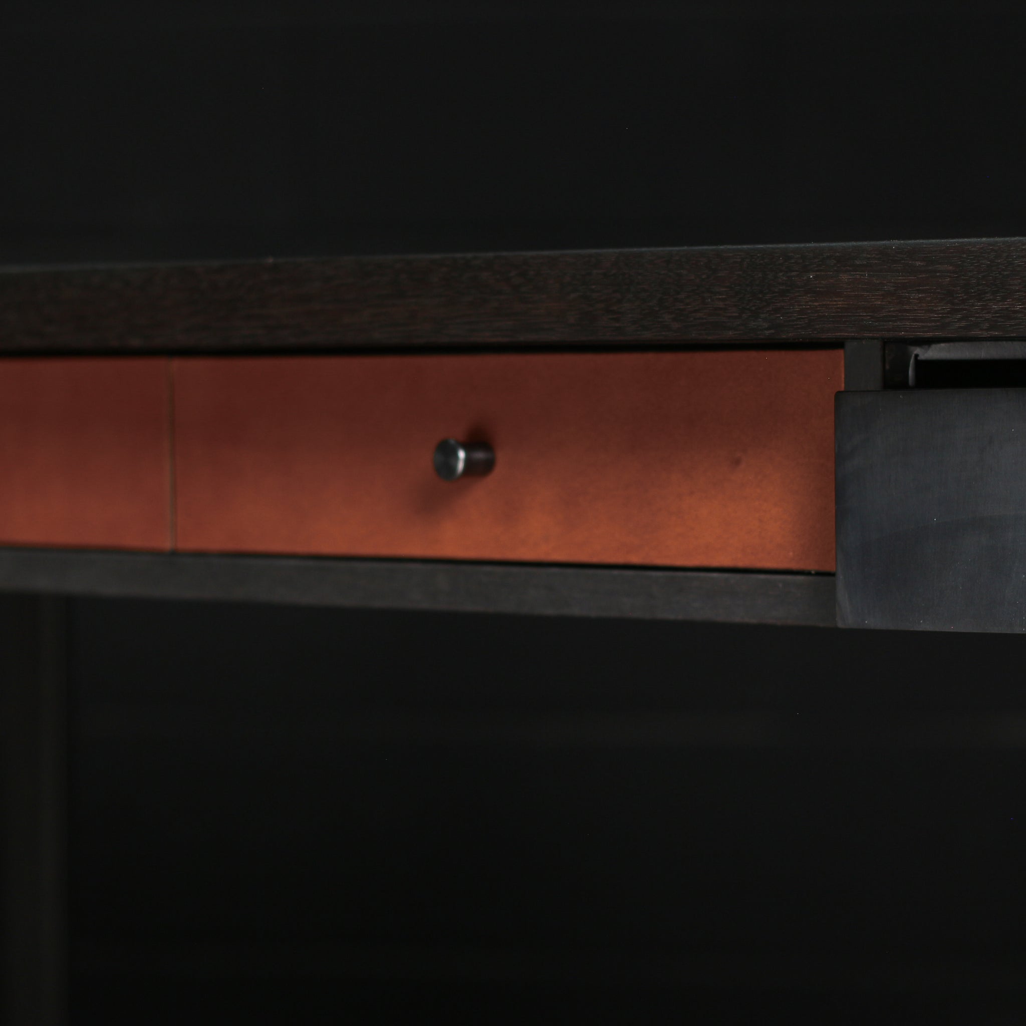 Pembroke Writing Desk (Blackened Steel)