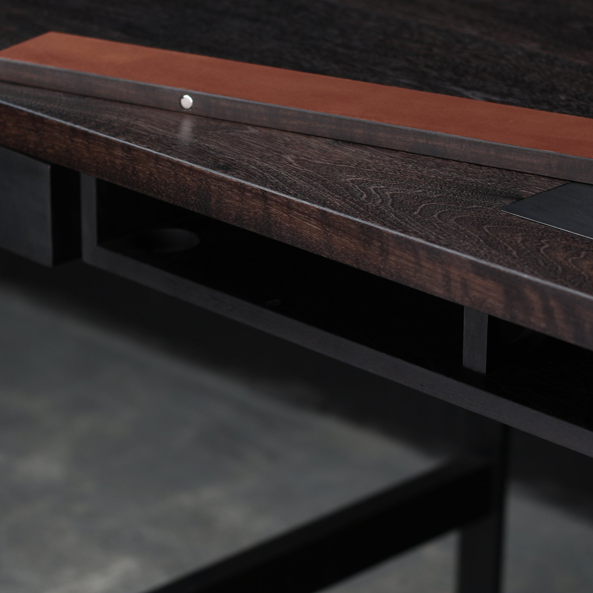 Pembroke Writing Desk (Blackened Steel)