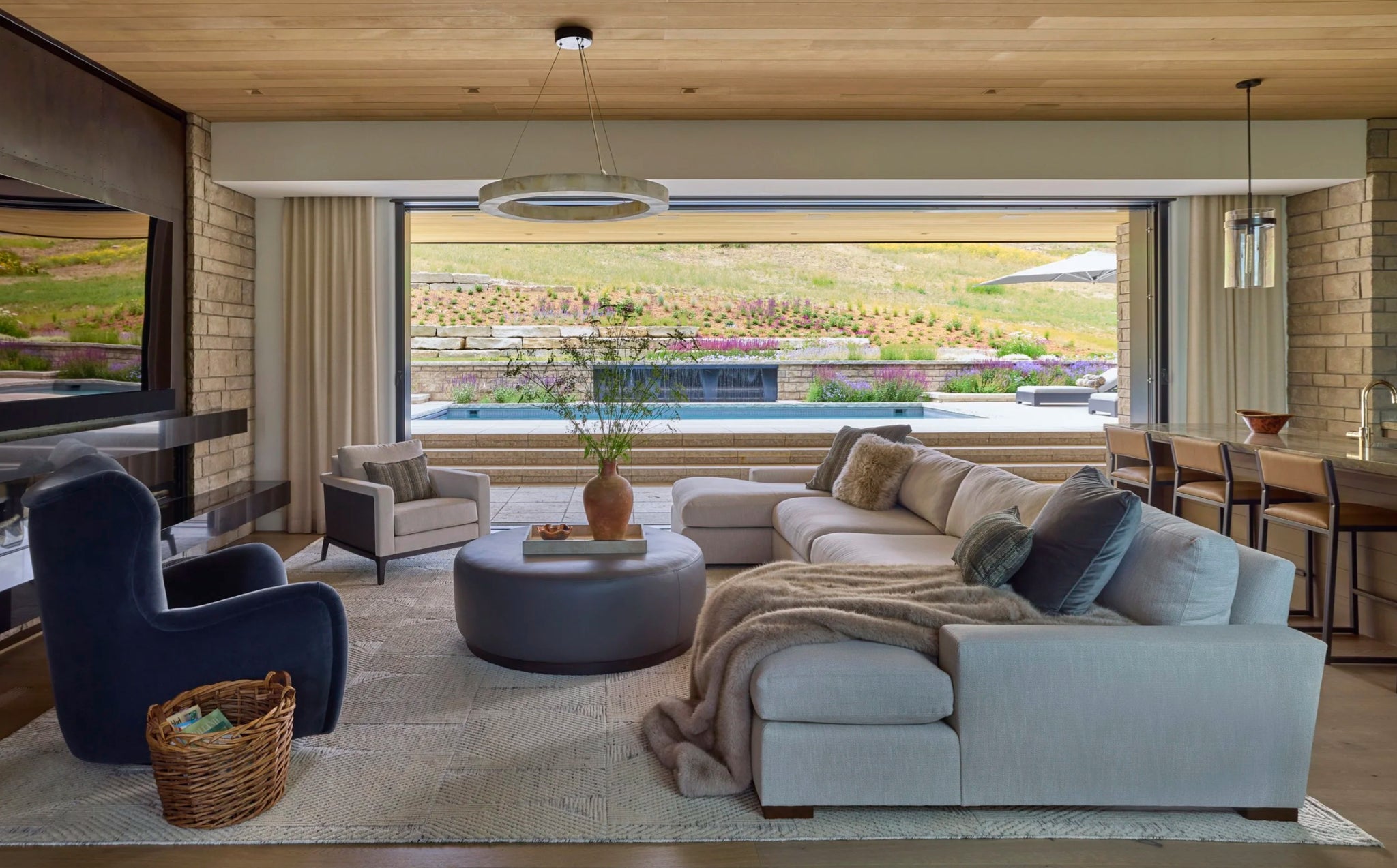 Shaker Stool - Sedona Leather & Blackened Steel